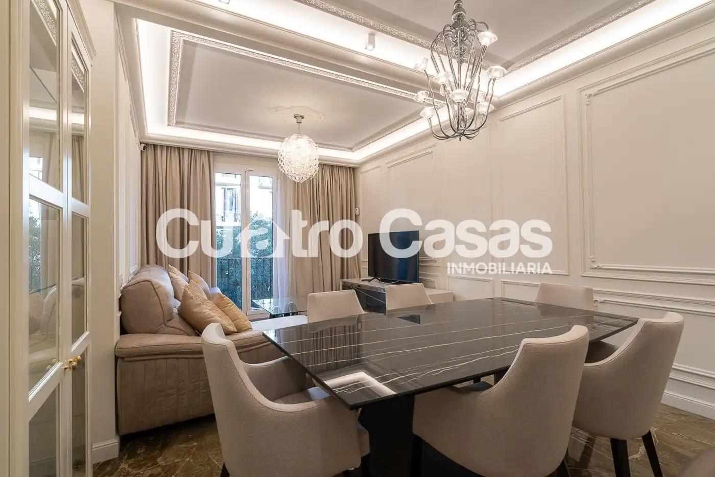 Sala de estar de Piso en venta en Barcelona con Aire acondicionado, Amueblado y Balcón