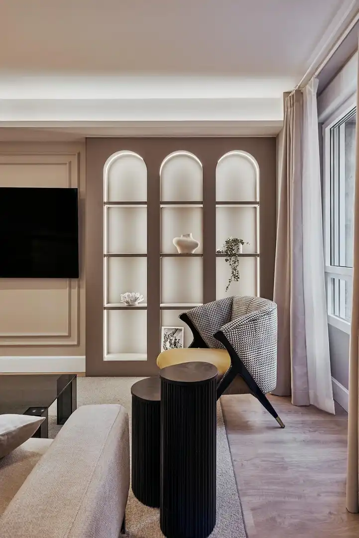 Sala de estar de Piso en venta en Madrid con Aire acondicionado, Calefacción y Domótica