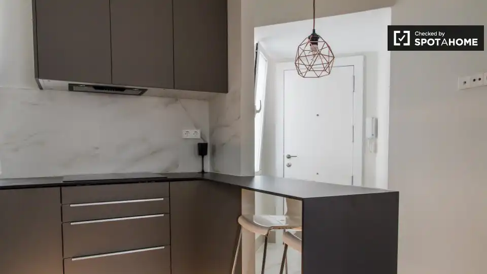 Cocina de Piso de alquiler en Valencia con Aire acondicionado, Calefacción y Amueblado