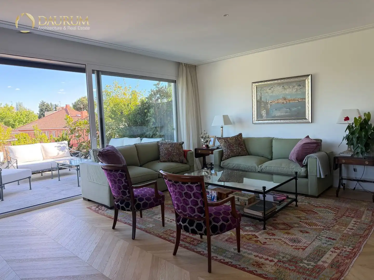 Sala d'estar de Àtic en venda en Madrid amb Aire condicionat, Calefacció i Terrassa