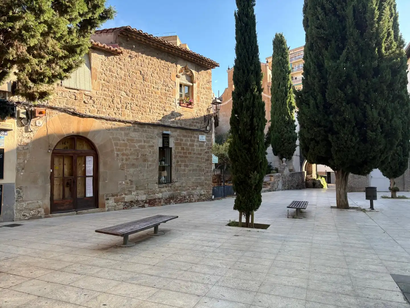 Vista exterior de Piso en venta en Barcelona con Calefacción, Jardín privado y Amueblado