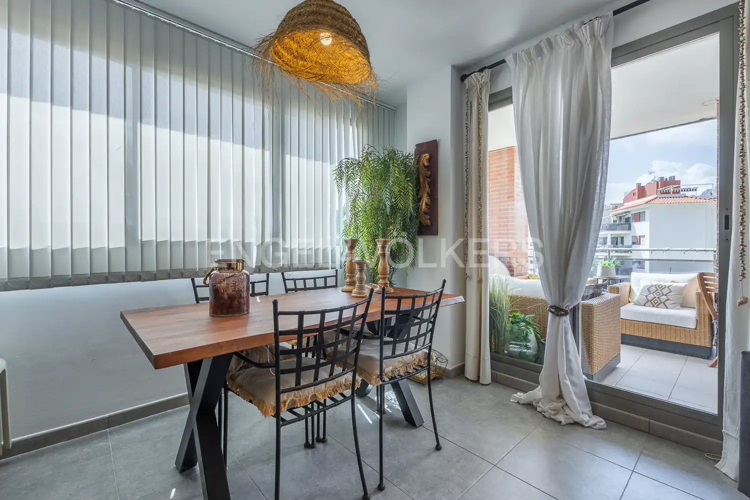 Dining room of Flat for rent in El Verger  with Air Conditioner, Heating and Private garden