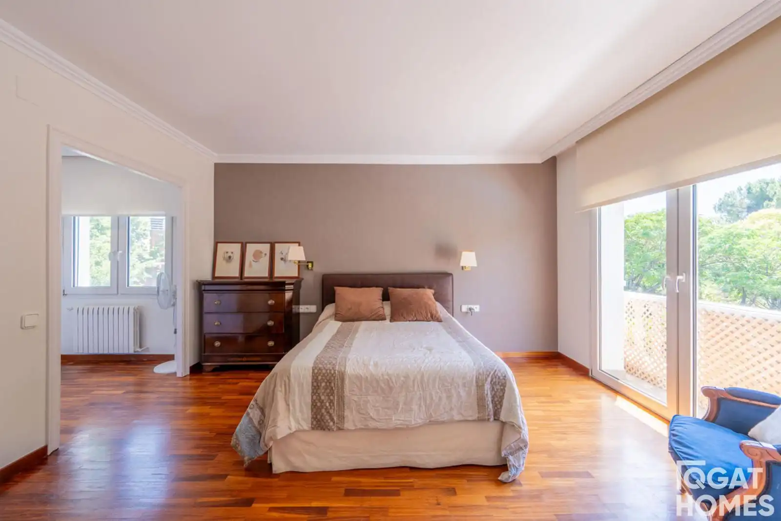 Dormitori de Casa o xalet en venda en Sant Cugat del Vallès amb Aire condicionat, Calefacció i Jardí privat