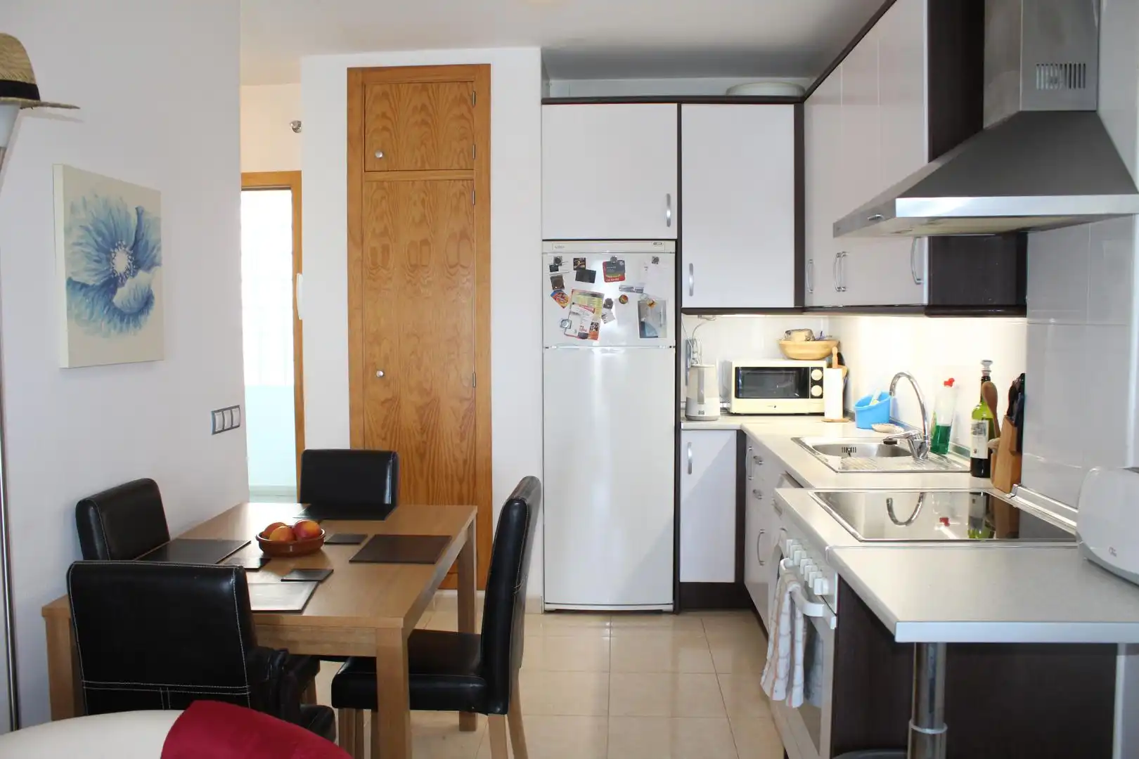 Cuina de Apartament en venda en Vícar amb Aire condicionat, Jardí privat i Terrassa