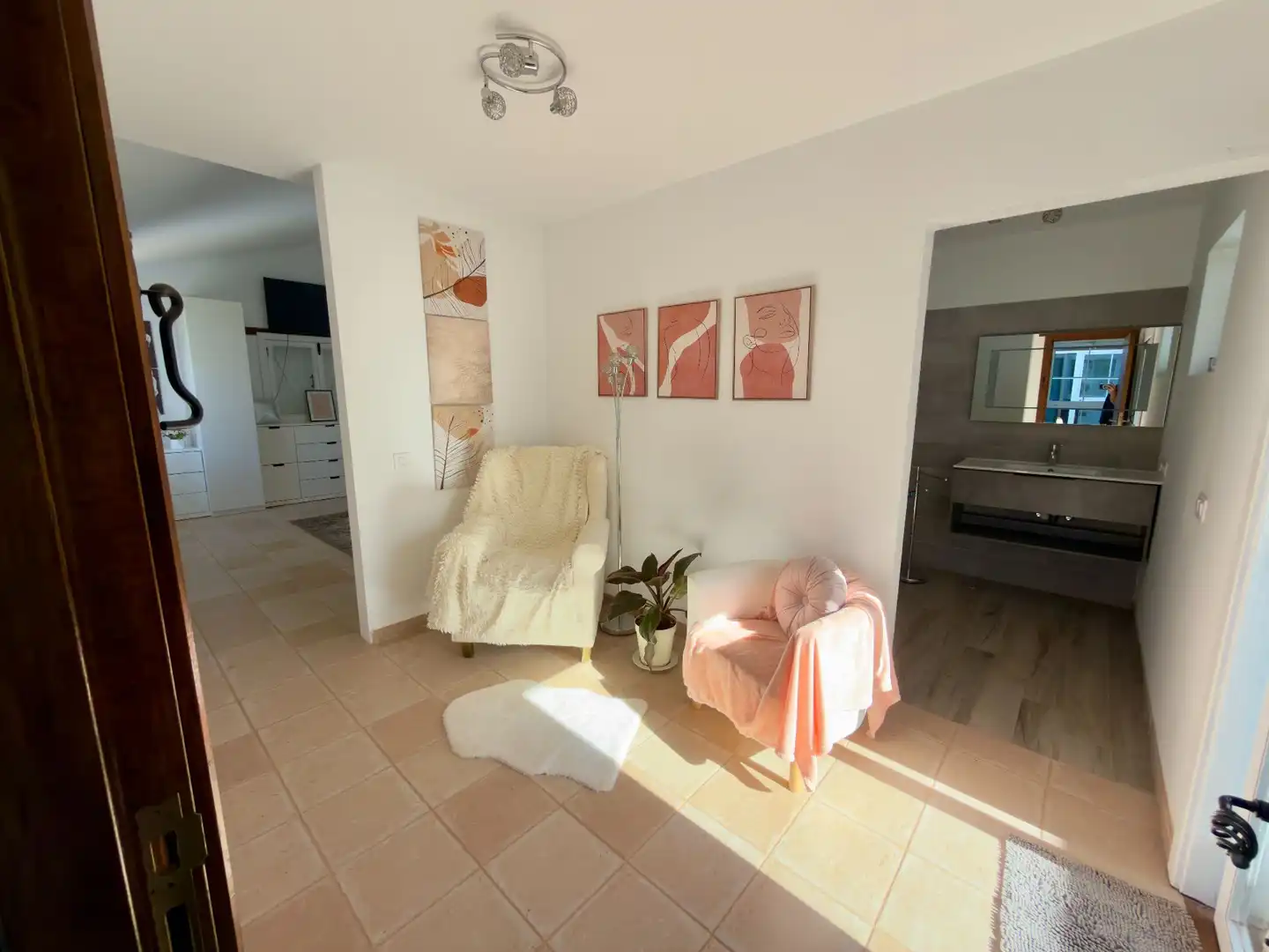 Sala de estar de Finca rústica en venta en Tuineje con Piscina