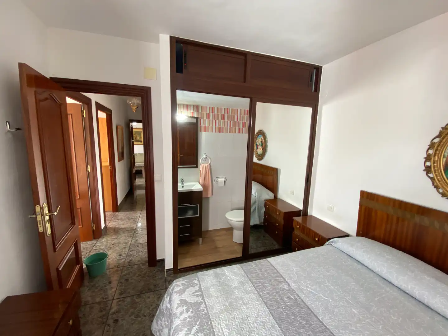 Schlafzimmer von Wohnung zur untervermieten in Málaga mit Terrasse, Möbliert und Ofen