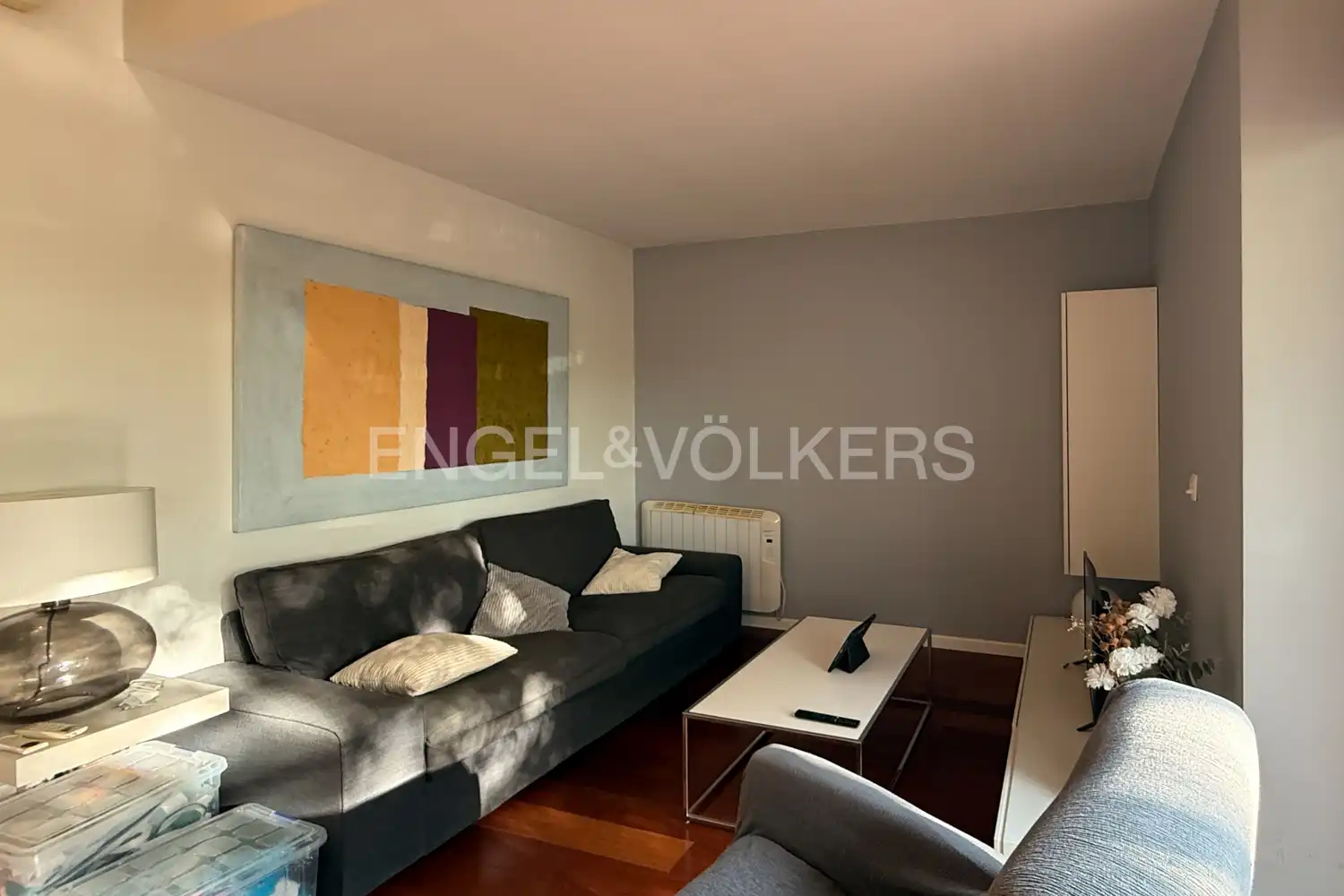 Living room of Flat for rent in Paterna  with Air Conditioner, Heating and Parquet flooring