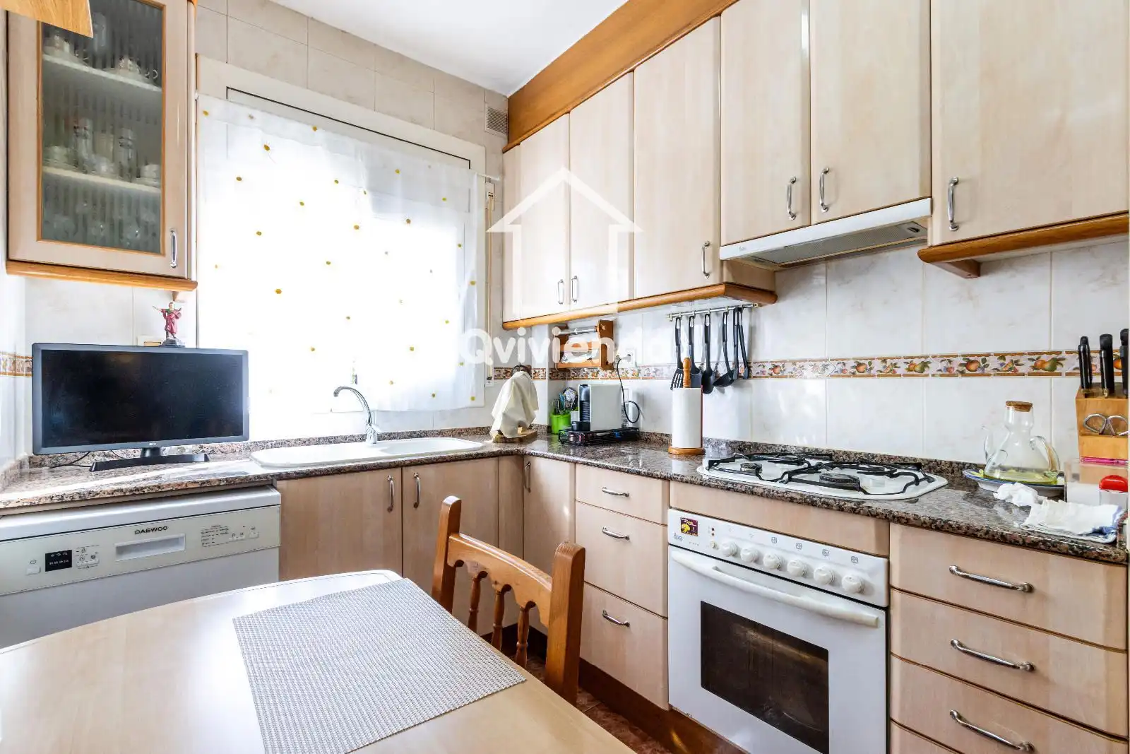 Kitchen of Flat for sale in Sabadell  with Air Conditioner, Heating and Terrace