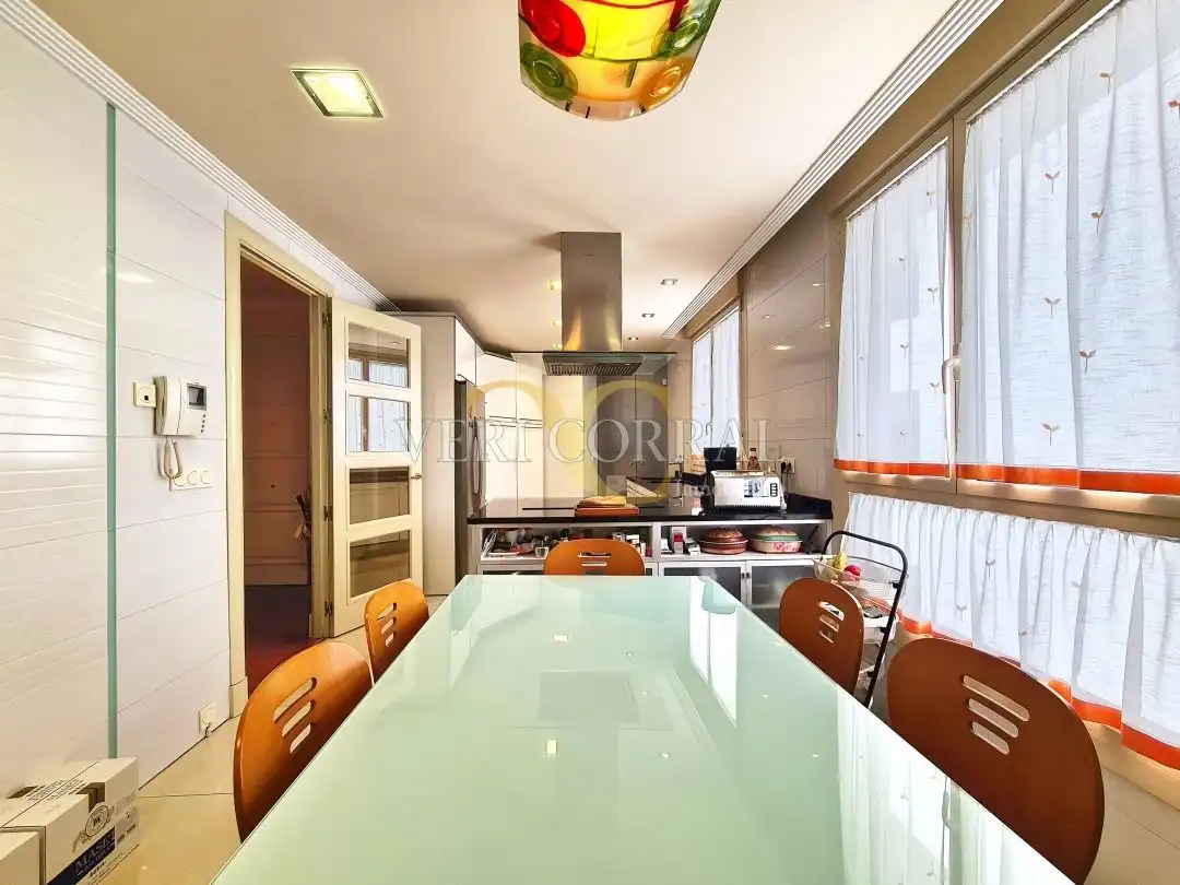 Kitchen of Flat for sale in Oviedo   with Heating, Terrace and Storage room