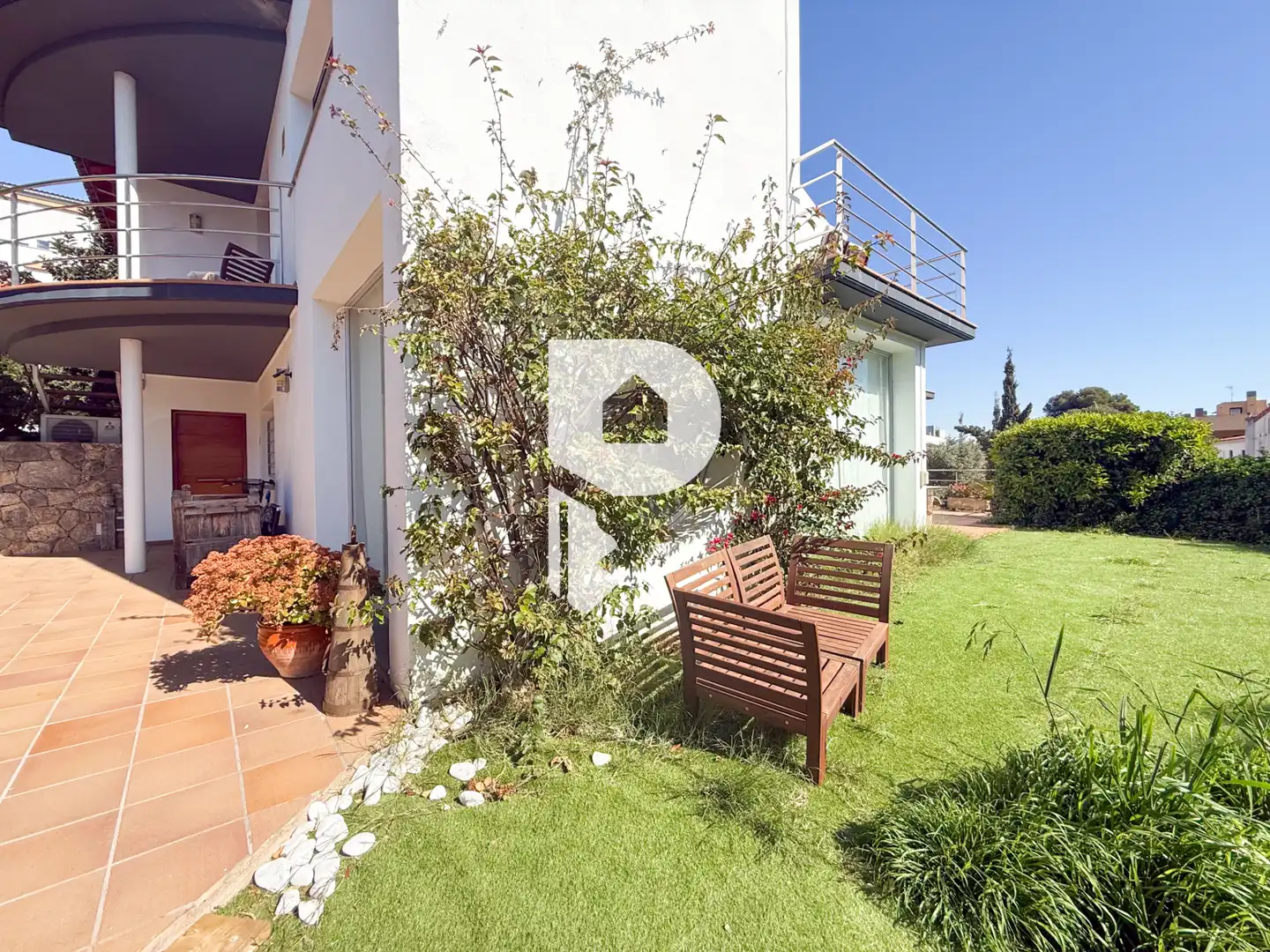 Garden of Houses for sale in Castelldefels  with Air Conditioner, Heating and Terrace