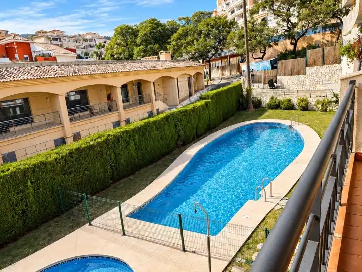 Swimming pool of Flat for sale in Benalmádena  with Air Conditioner, Terrace and Swimming Pool