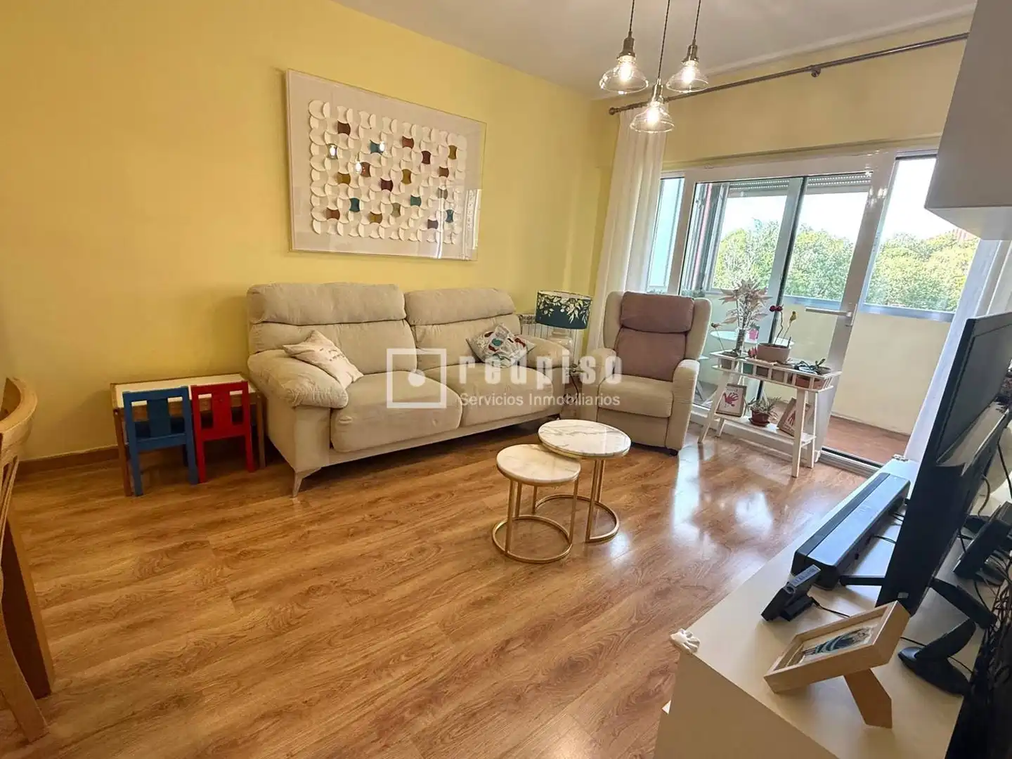 Sala de estar de Piso en venta en Madrid con Aire acondicionado, Calefacción y Jardín privado