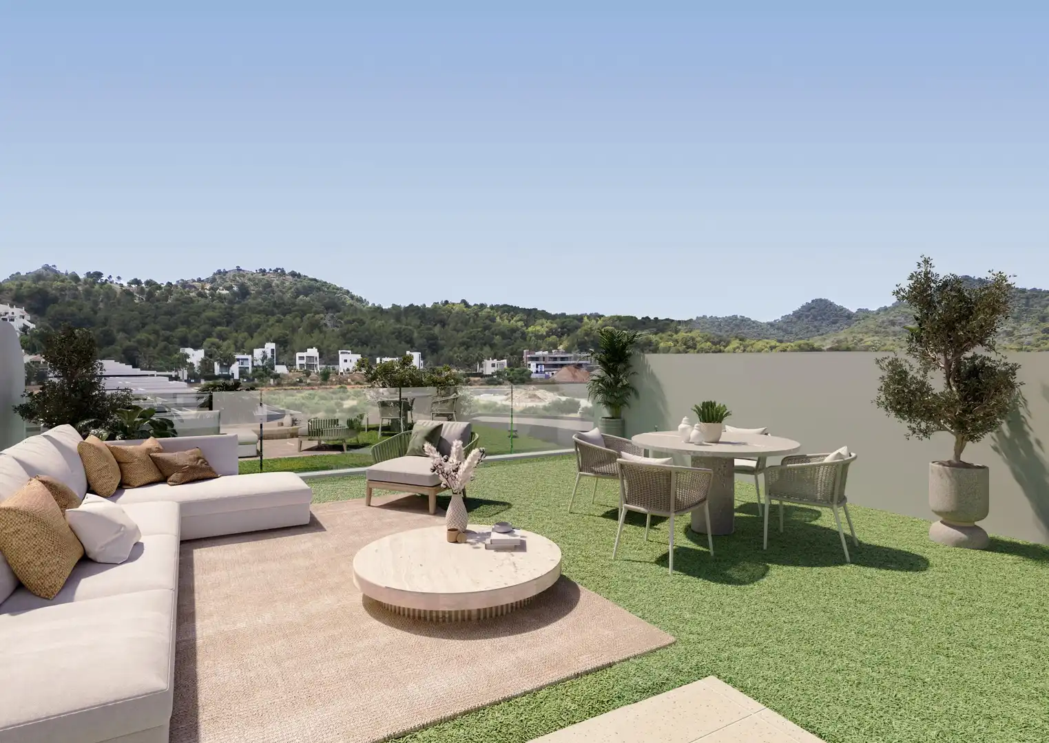 Terraza de Apartamento en venta en Cartagena con Aire acondicionado, Calefacción y Jardín privado