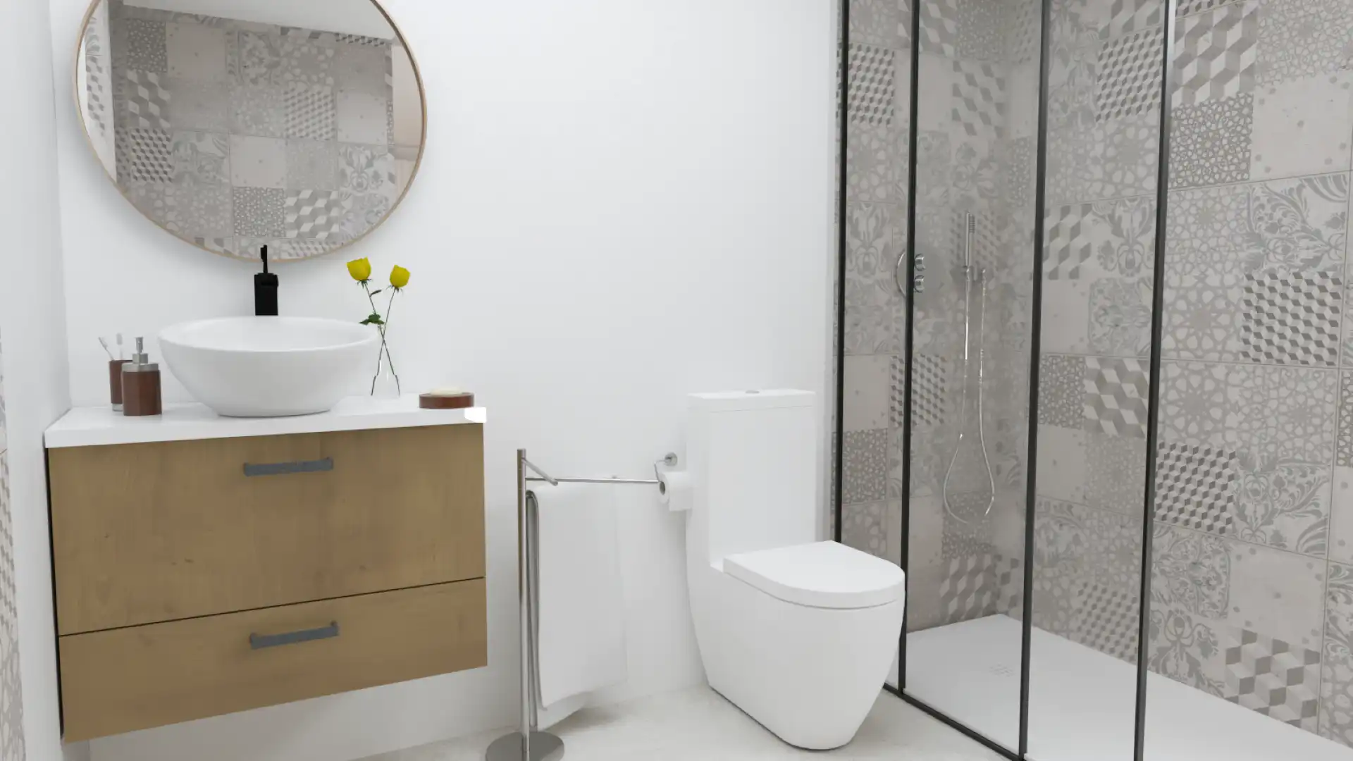 Bathroom of Flat for sale in Vera  with Terrace, Storage room and Furnished