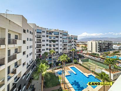 Exterior view of Flat for sale in  Almería Capital  with Terrace and Swimming Pool