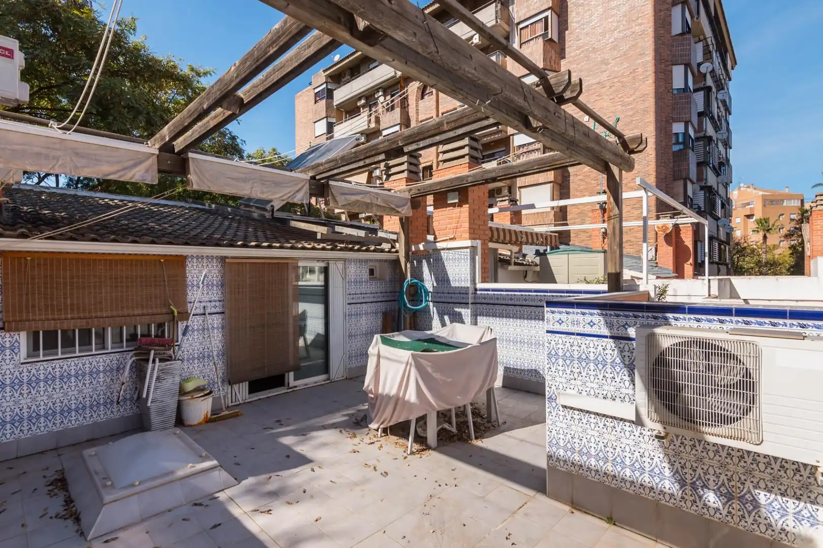 Terrassa de Casa adosada de lloguer en Murcia amb Calefacció, Parquet i Terrassa