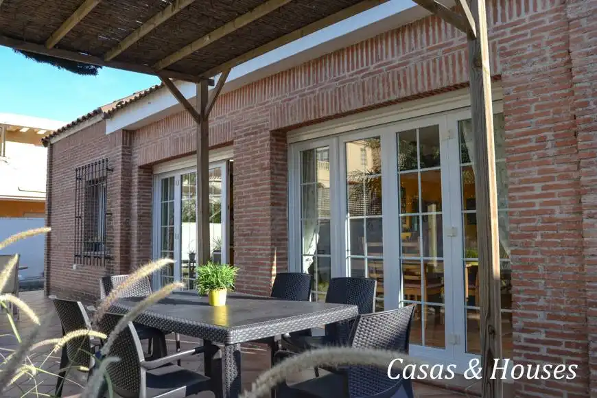 Terrassa de Casa o xalet en venda en La Manga del Mar Menor amb Jardí privat, Terrassa i Moblat