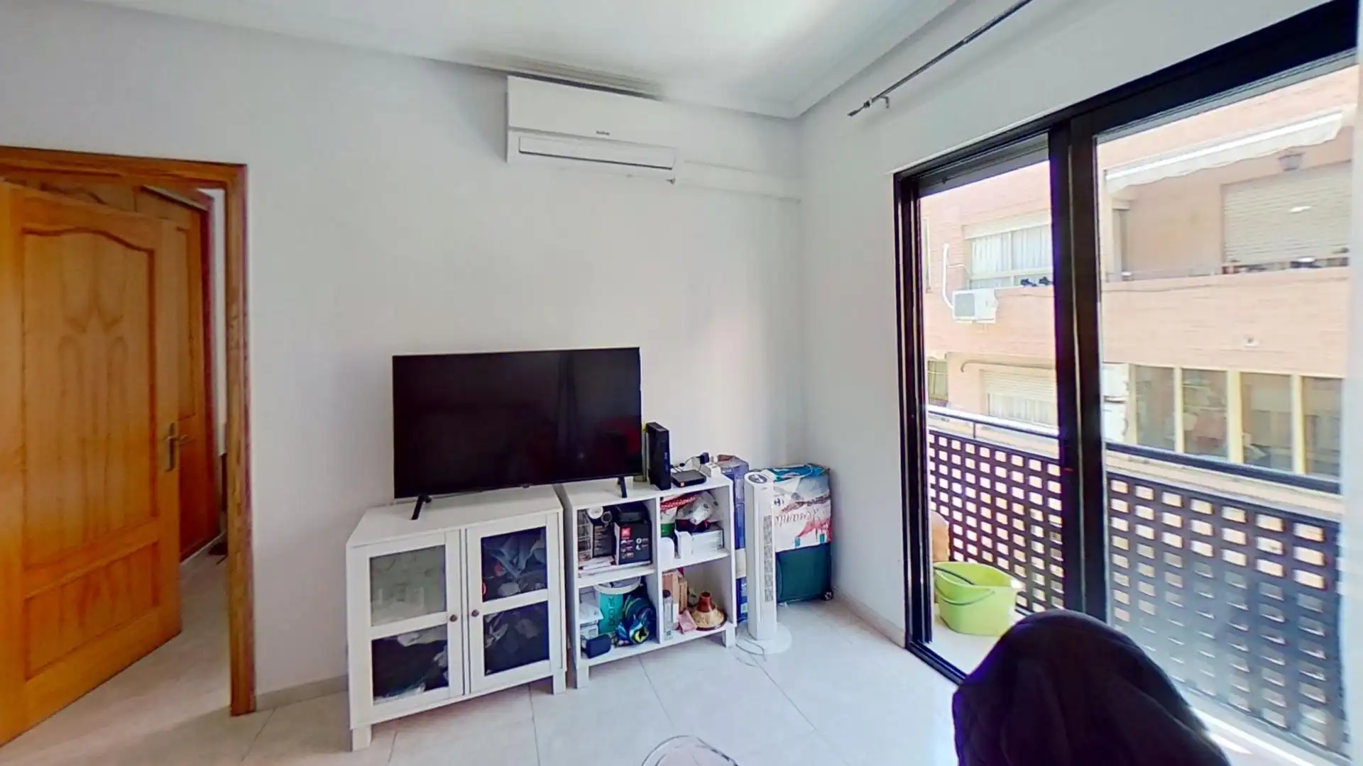 Living room of Flat for sale in Alicante / Alacant  with Air Conditioner, Furnished and Balcony