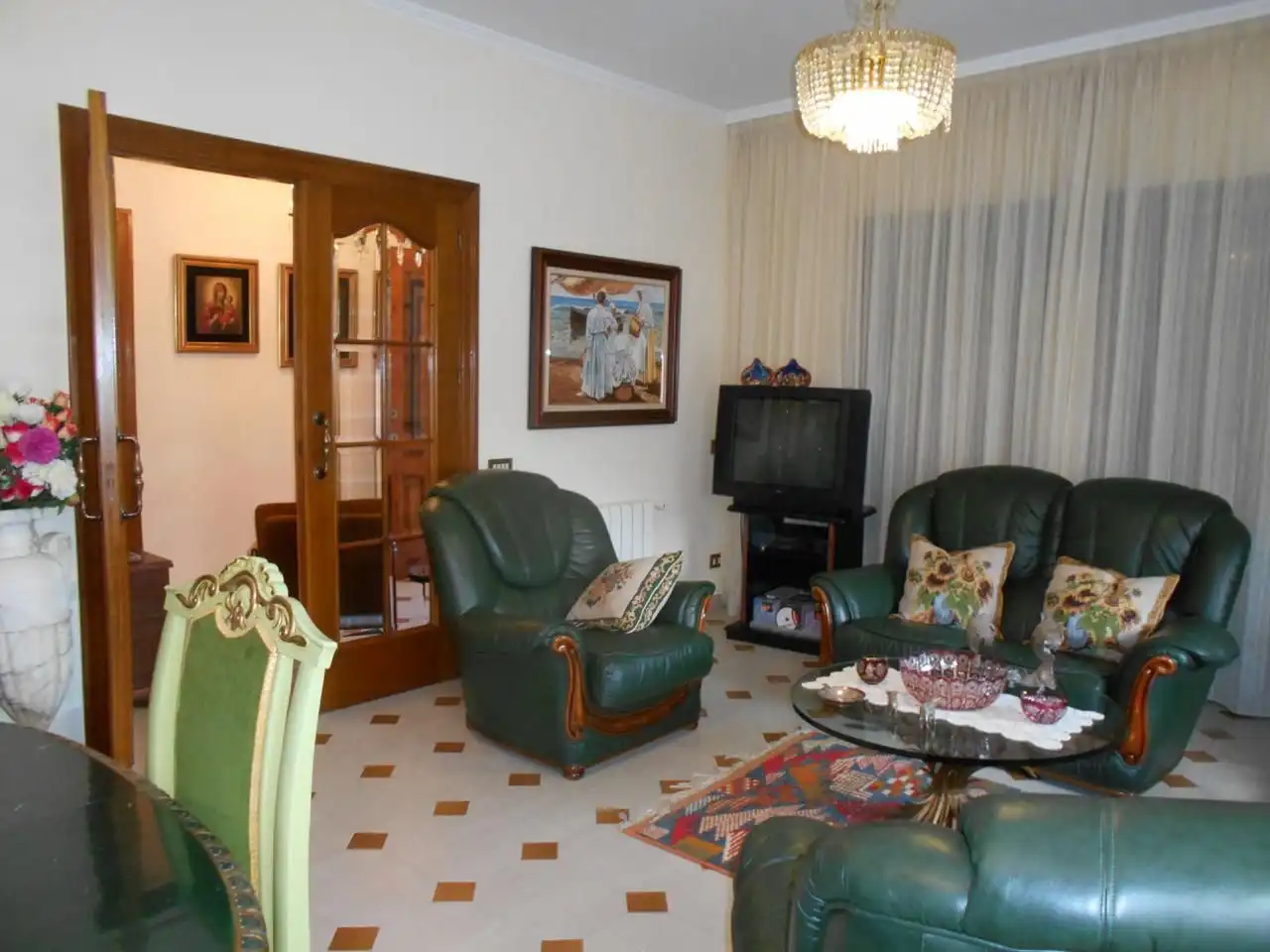 Living room of Houses for sale in Burriana / Borriana  with Air Conditioner, Private garden and Terrace