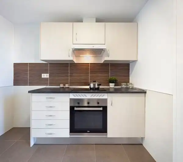 Cocina de Piso de alquiler en Madrid con Terraza, Trastero y Se aceptan mascotas