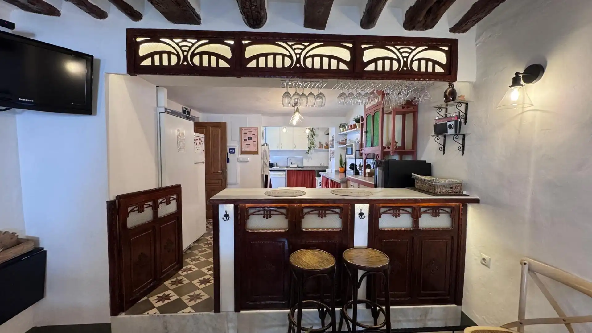 Kitchen of Houses for sale in Iznájar  with Air Conditioner, Heating and Terrace