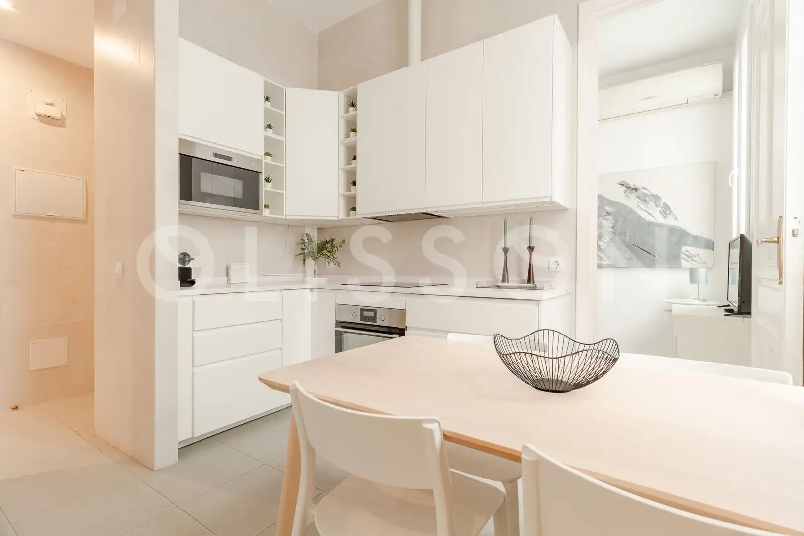Küche von Wohnung zur Miete in Madrid mit Klimaanlage, Heizung und Möbliert