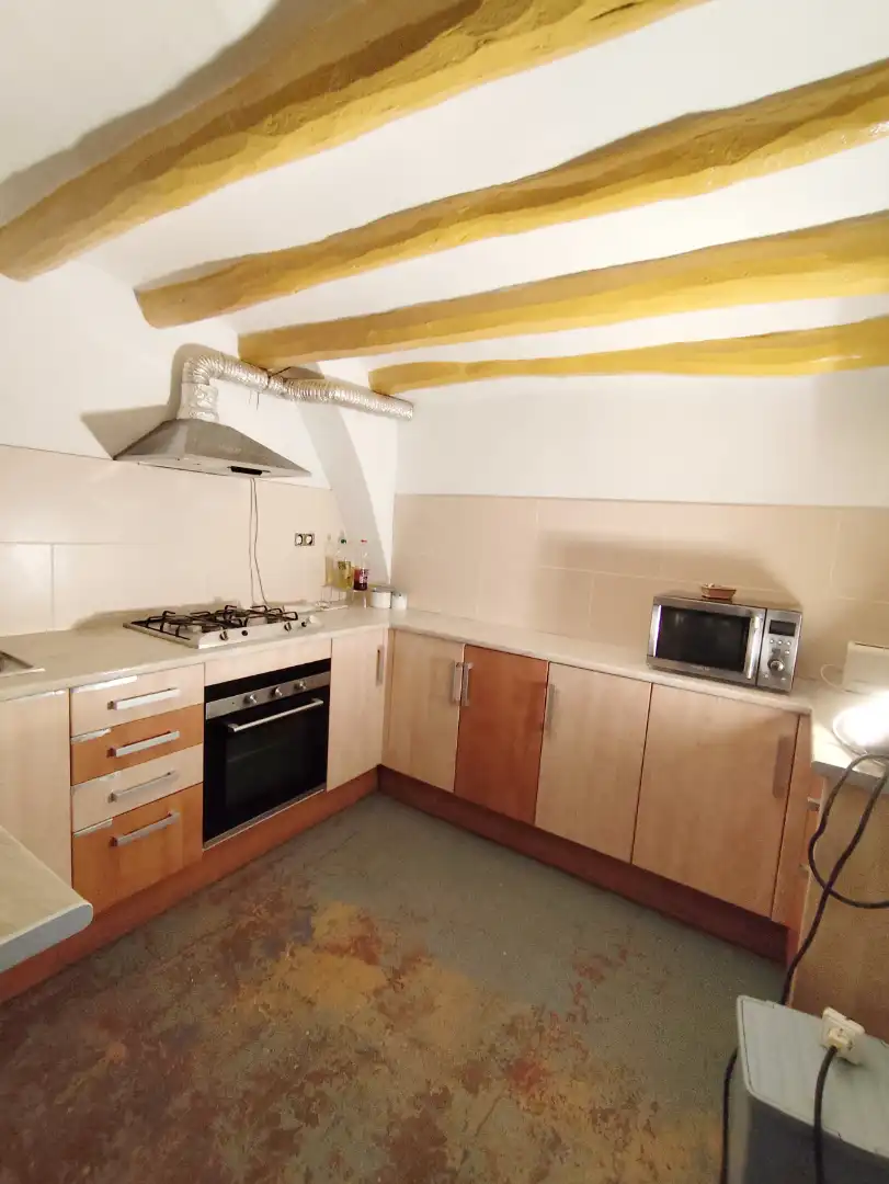 Cocina de Finca rústica en venta en Santa Coloma de Queralt con Calefacción, Amueblado y Horno