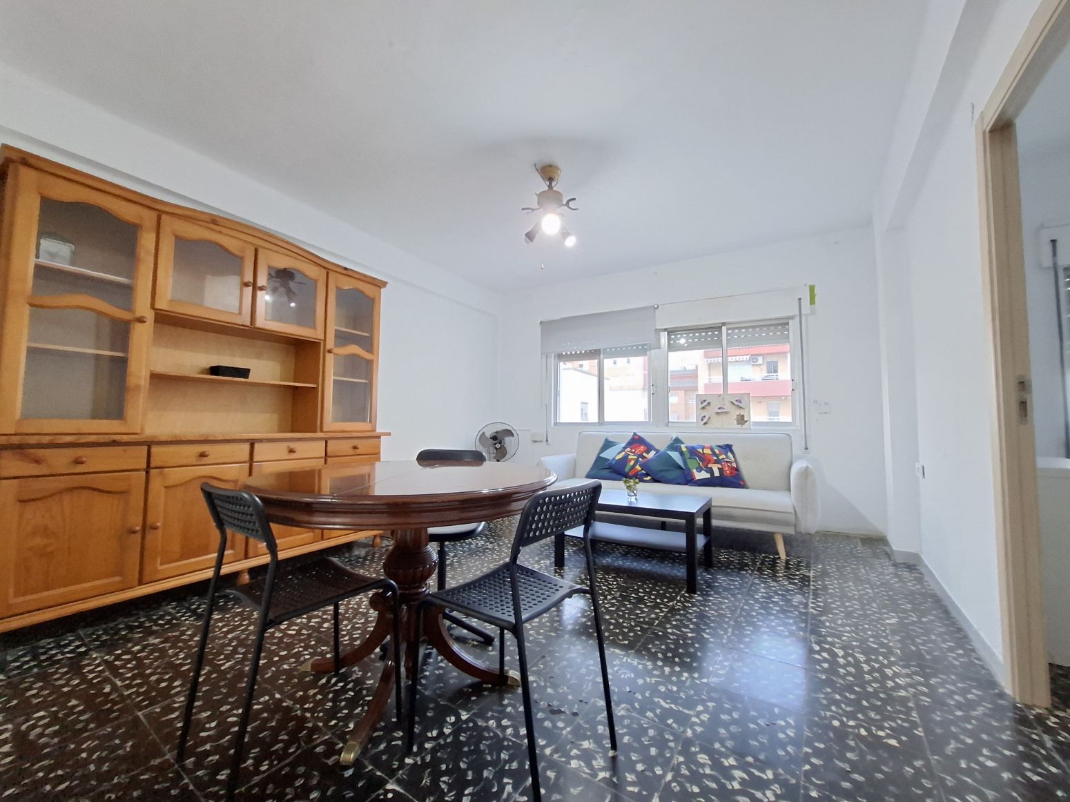 Sala d'estar de Pis de lloguer en Castellón de la Plana / Castelló de la Plana amb Moblat