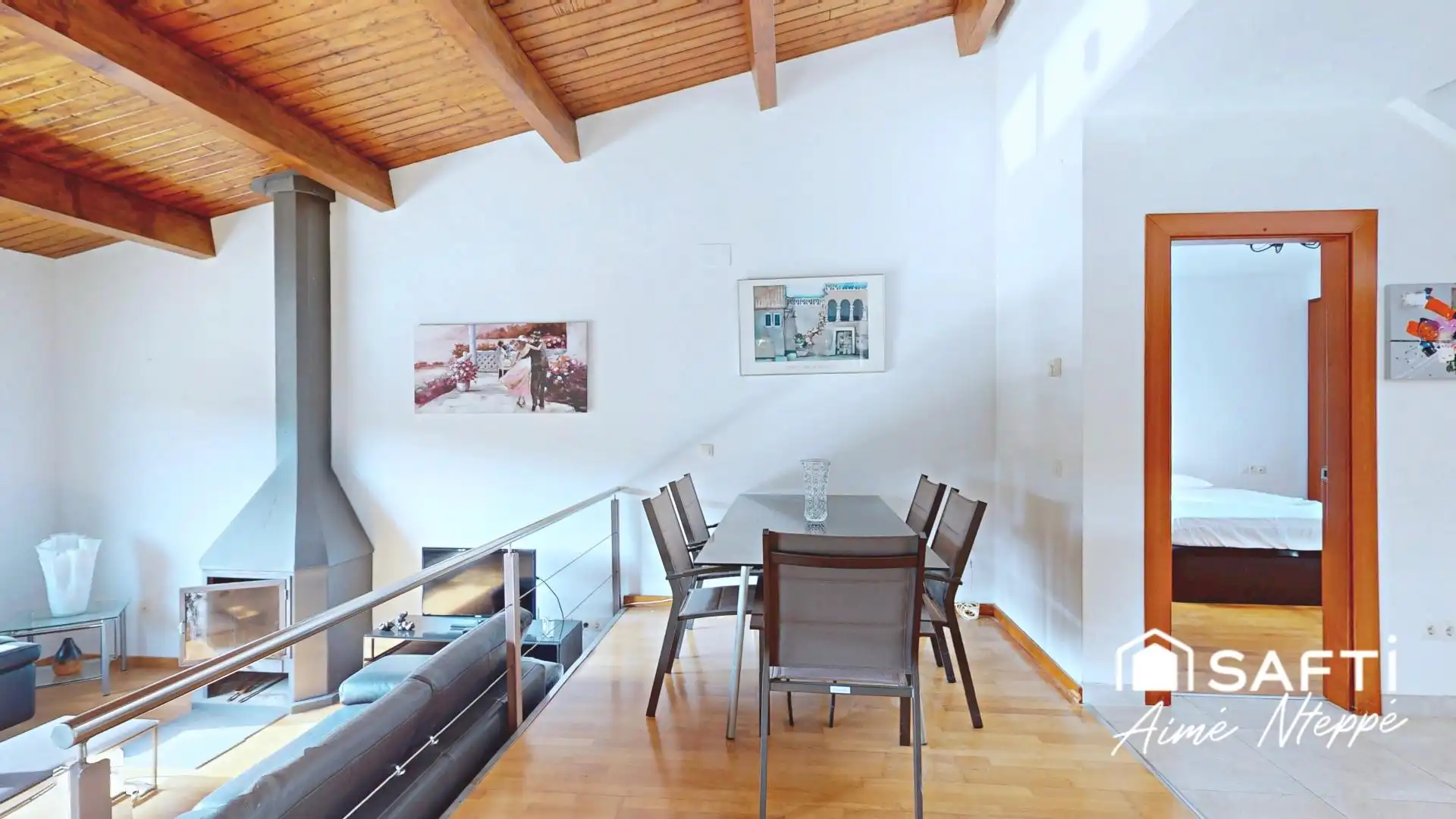 Sala d'estar de Casa o xalet en venda en Sant Julià de Ramis amb Calefacció, Piscina i Moblat