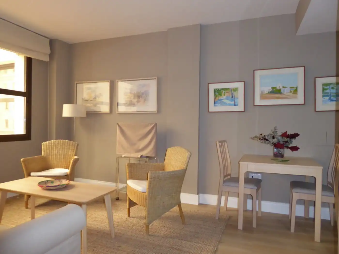 Living room of Apartments for rent in Jerez de la Frontera  with Air Conditioner and Parquet flooring