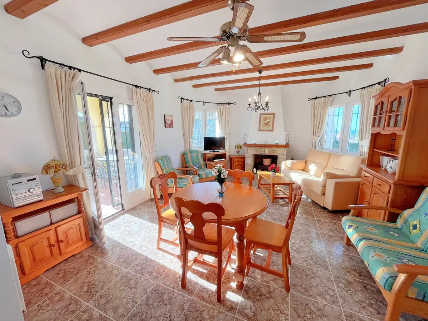 Dining room of Houses for sale in El Ràfol d'Almúnia  with Air Conditioner, Heating and Terrace