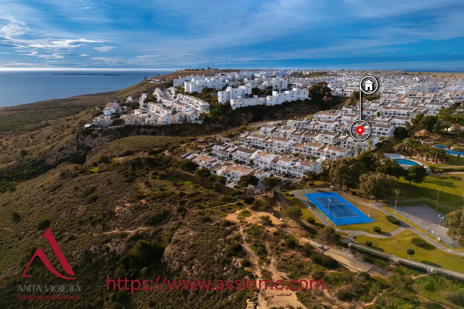 Exterior view of Detached homes for rent in Santa Pola  with Air Conditioner, Terrace and Furnished