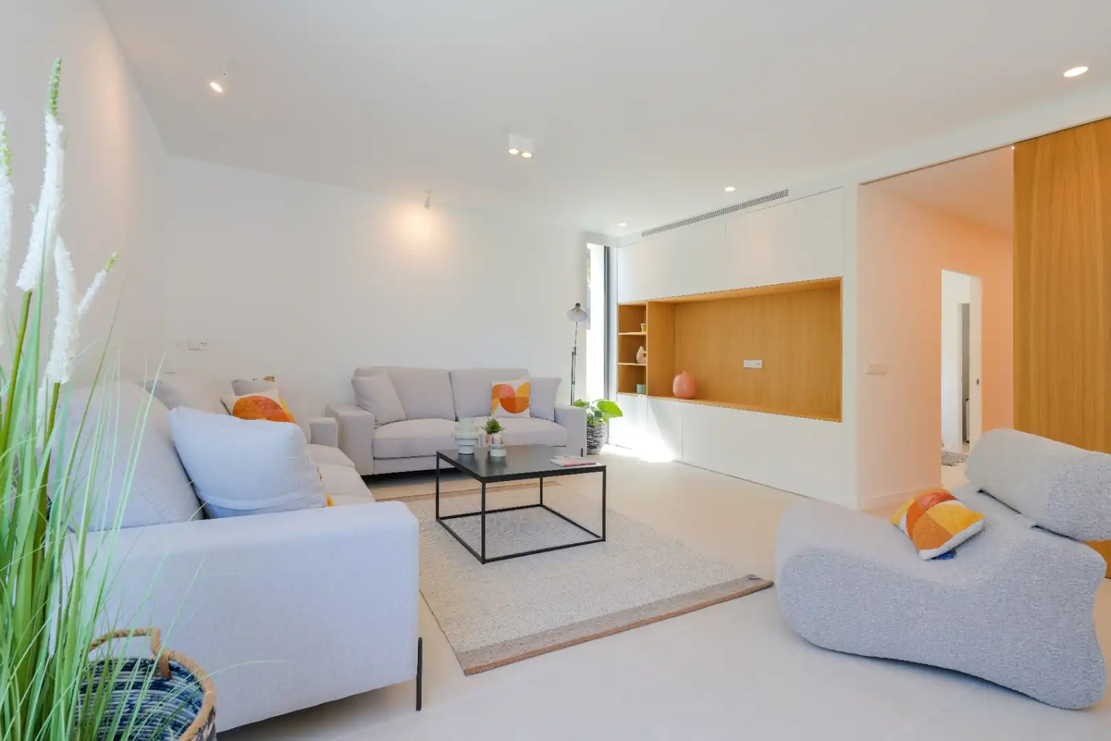 Sala de estar de Casa o chalet en venta en Teulada con Aire acondicionado, Calefacción y Jardín privado