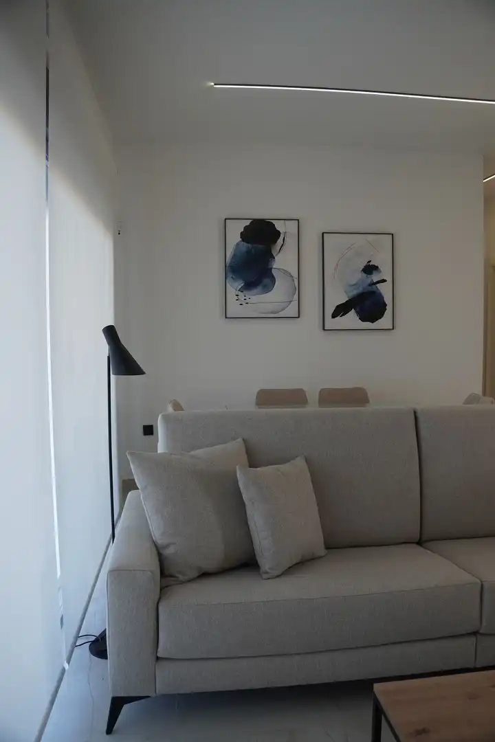 Sala de estar de Apartamento en venta en Pilar de la Horadada con Aire acondicionado, Calefacción y Jardín privado
