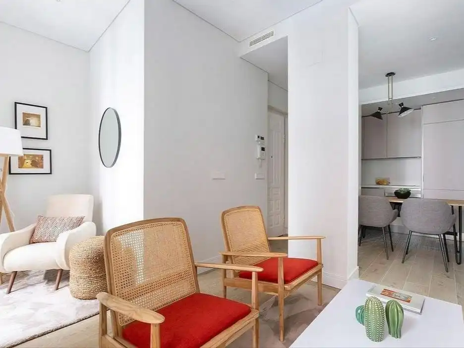Sala de estar de Apartamento para compartir en Cabo Blanco