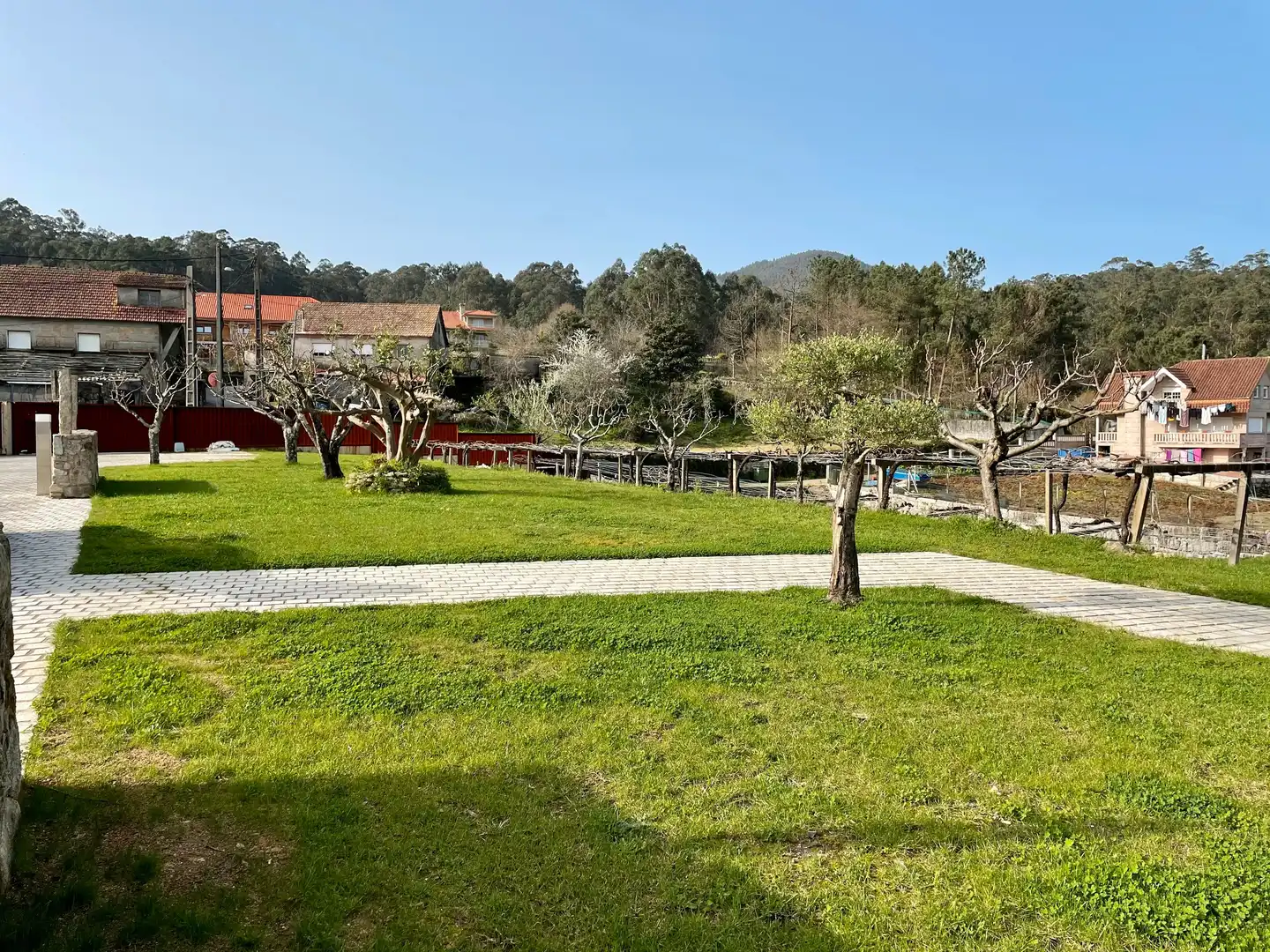Garden of Houses for rent in Vilaboa  with Private garden, Parquet flooring and Terrace