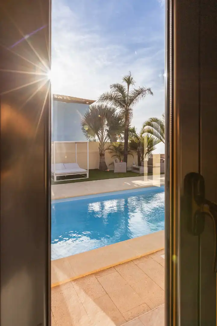 Piscina de Casa o xalet en venda en Tacoronte amb Jardí privat, Terrassa i Piscina