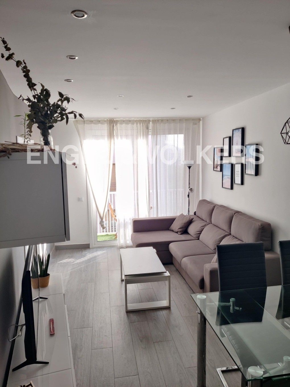 Sala d'estar de Apartament de lloguer en  Barcelona Capital amb Aire condicionat, Calefacció i Parquet