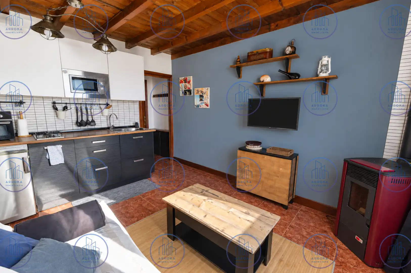 Sala d'estar de Casa o xalet en venda en Mutriku, Gipuzkoa