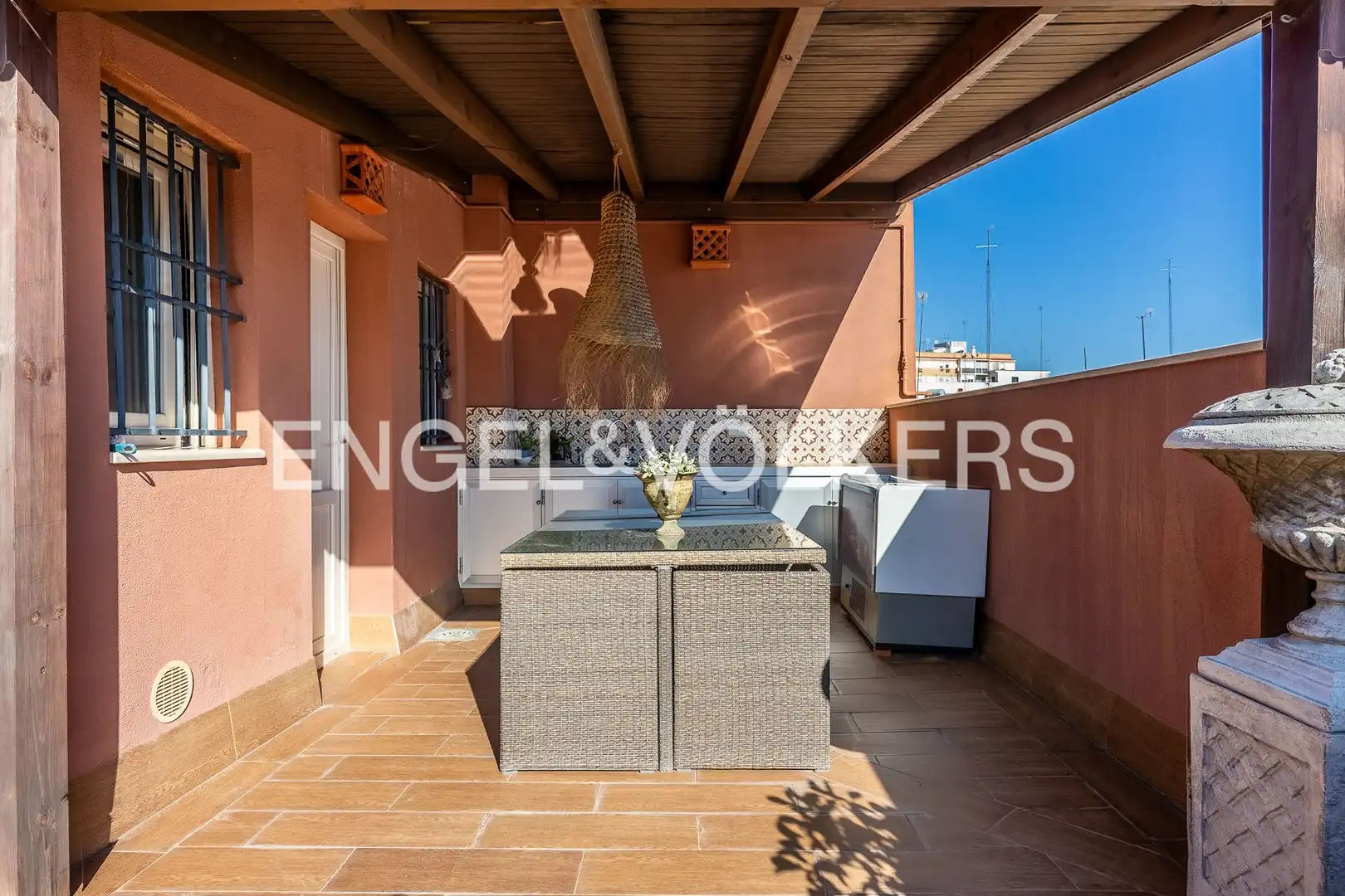 Terrace of Detached homes for sale in Sevilla  with Air Conditioner, Heating and Storage room