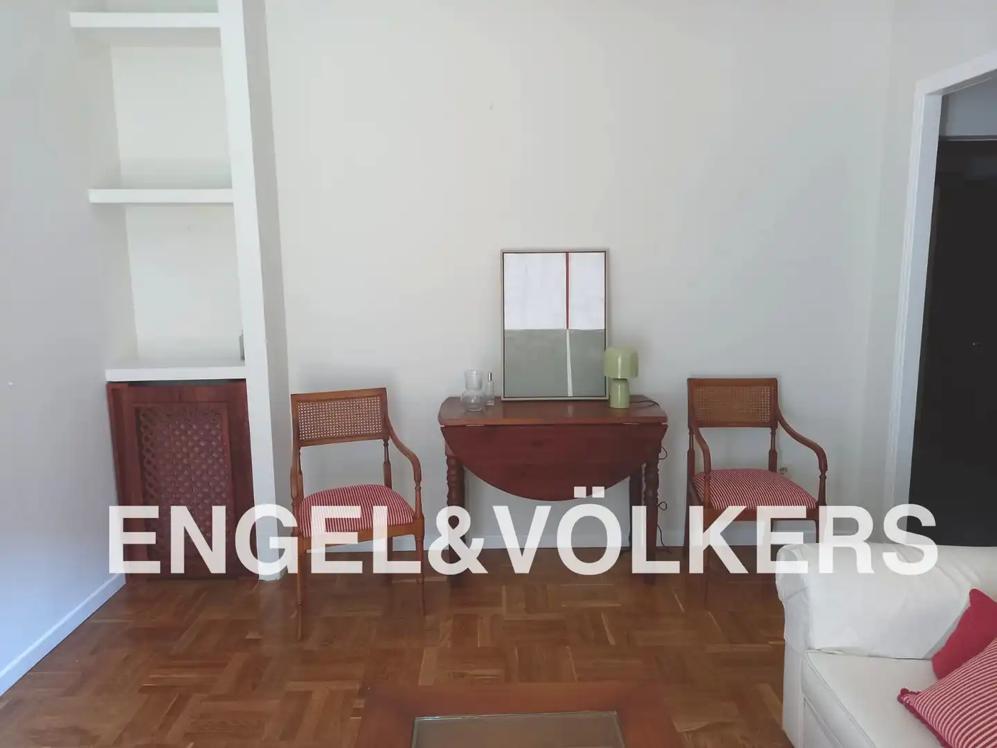 Wohnzimmer von Wohnung zur Miete in Madrid mit Klimaanlage, Heizung und Parkett