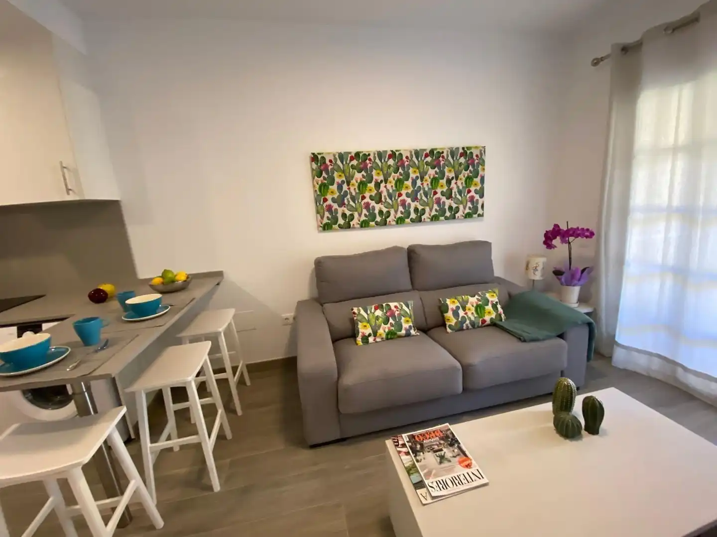 Sala de estar de Apartamento de alquiler en San Bartolomé de Tirajana con Jardín privado, Terraza y Trastero