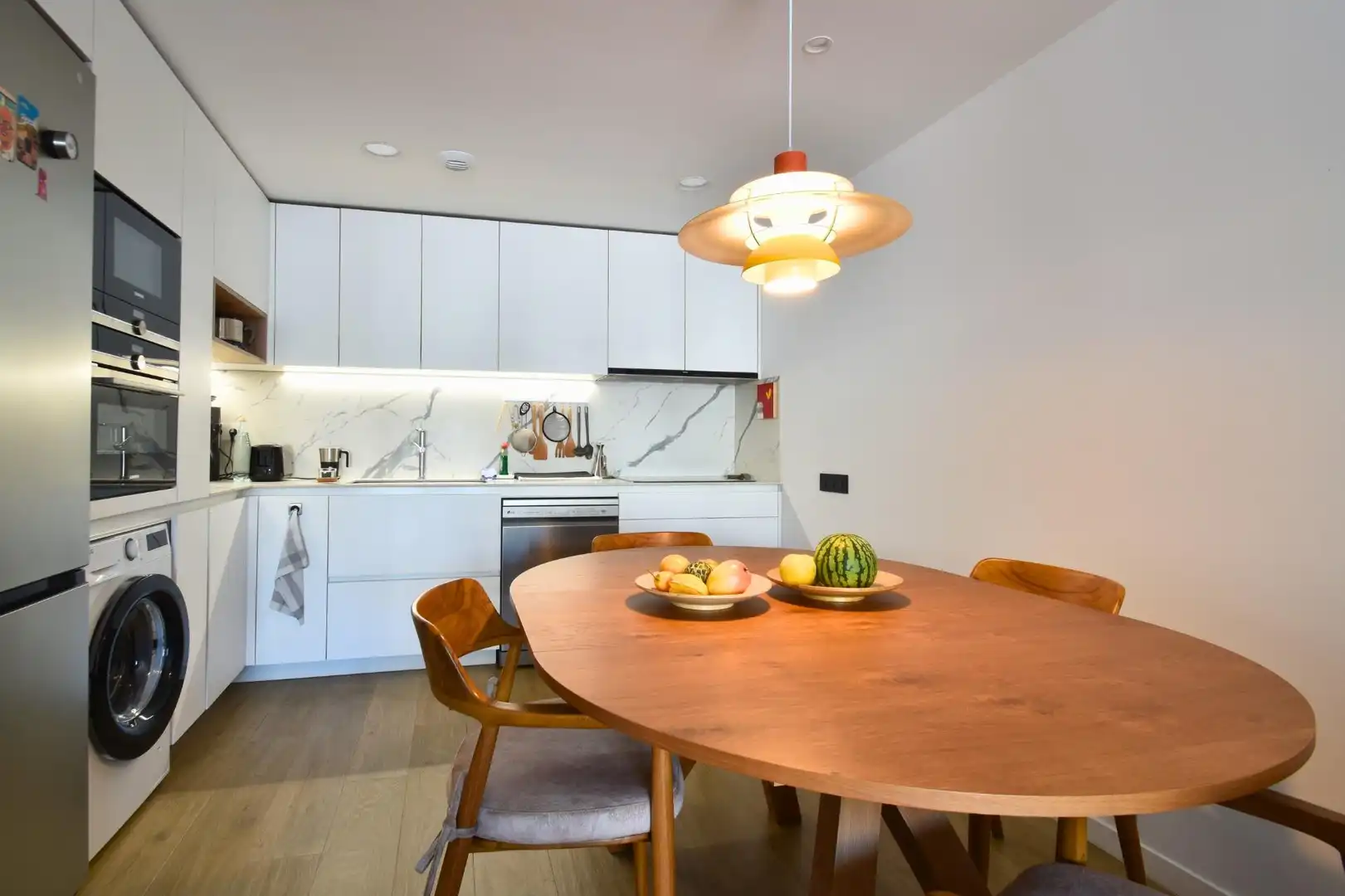Kitchen of Flat for sale in Vilanova i la Geltrú  with Air Conditioner, Heating and Terrace