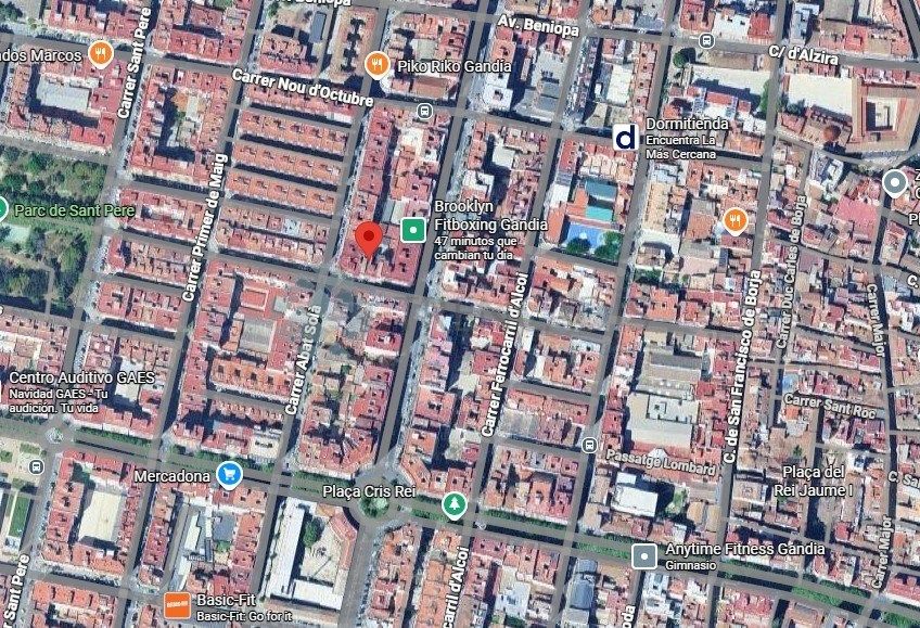 Vista exterior de Pis en venda en Gandia