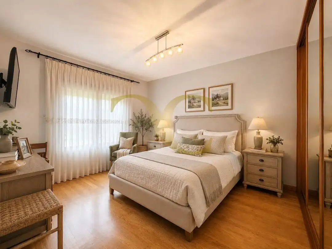 Dormitori de Casa o xalet en venda en Gijón  amb Calefacció, Jardí privat i Terrassa