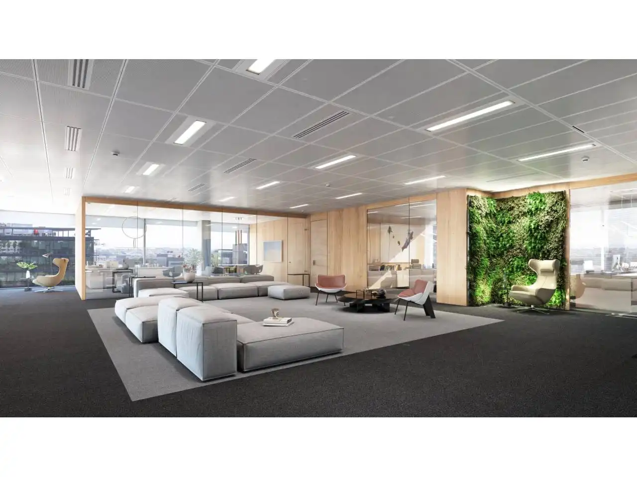Wohnzimmer von Büro zur Miete in Madrid mit Klimaanlage und Alarm