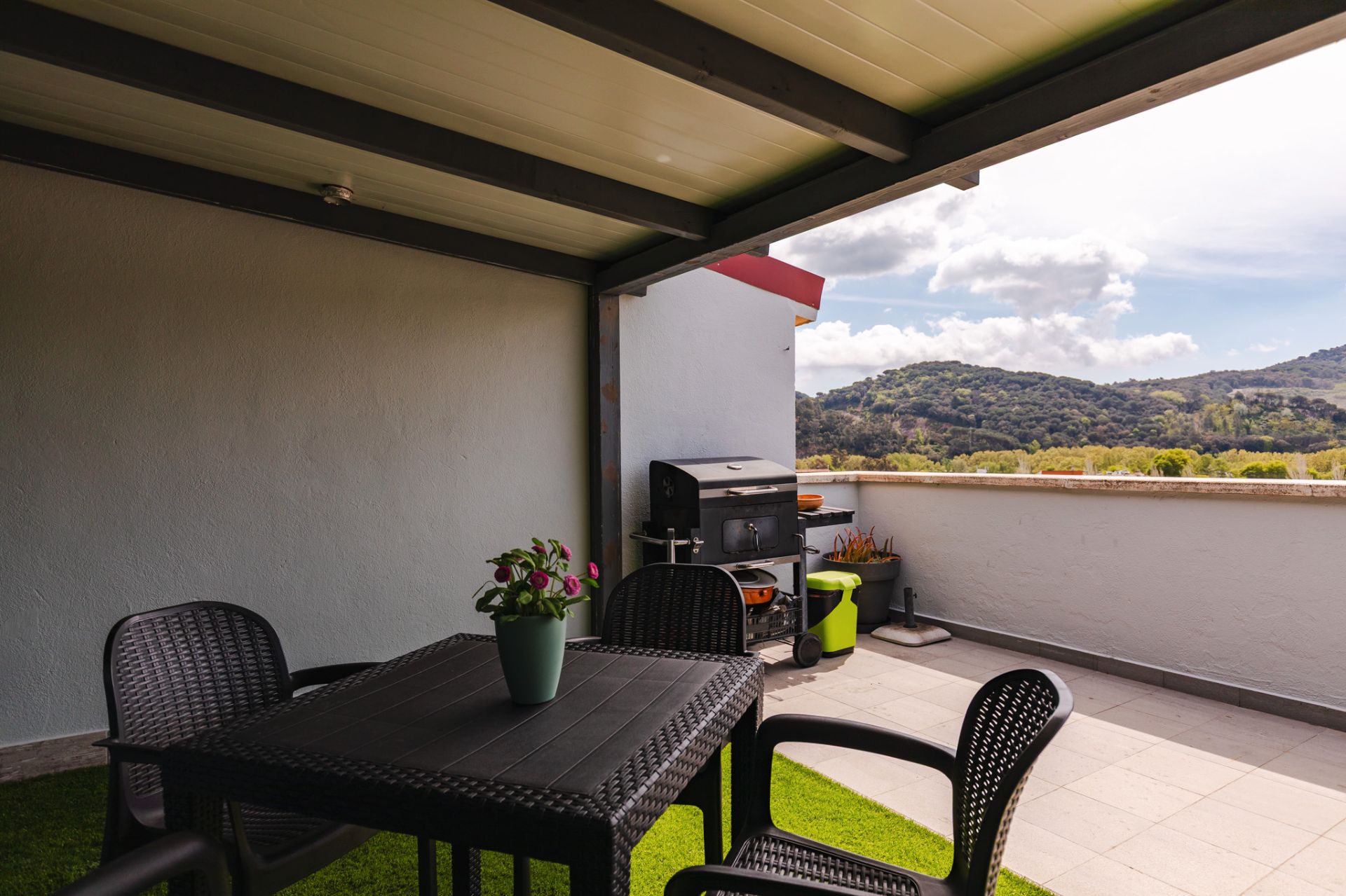 Terrasse von Dachboden zum verkauf in Sant Celoni mit Heizung, Parkett und Terrasse