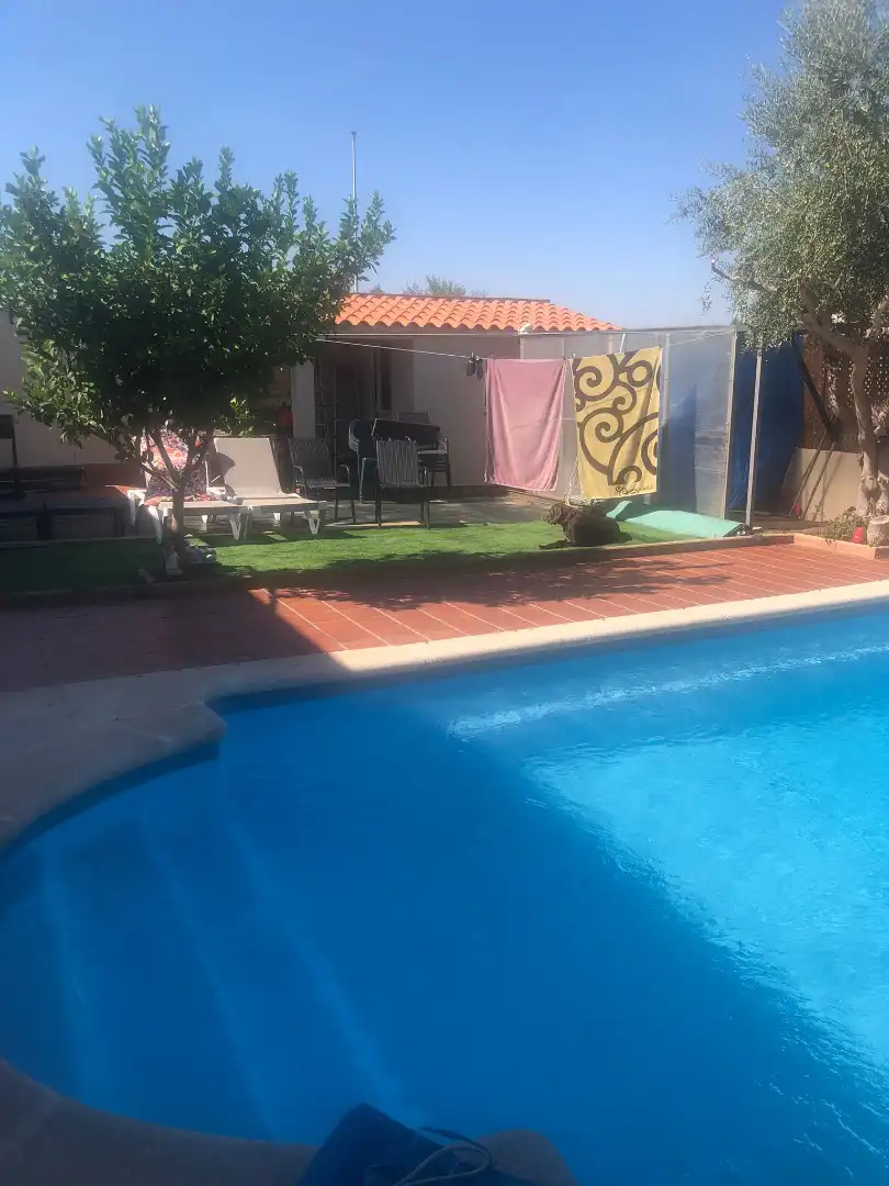 Swimming pool of Houses for sale in Plasencia  with Private garden, Swimming Pool and Furnished