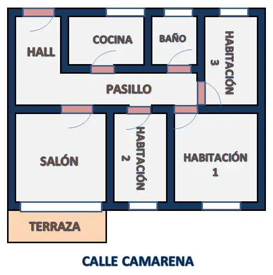 Wohnung mit Aufzug zum Verkauf in Calle de Camarena, imagen 26