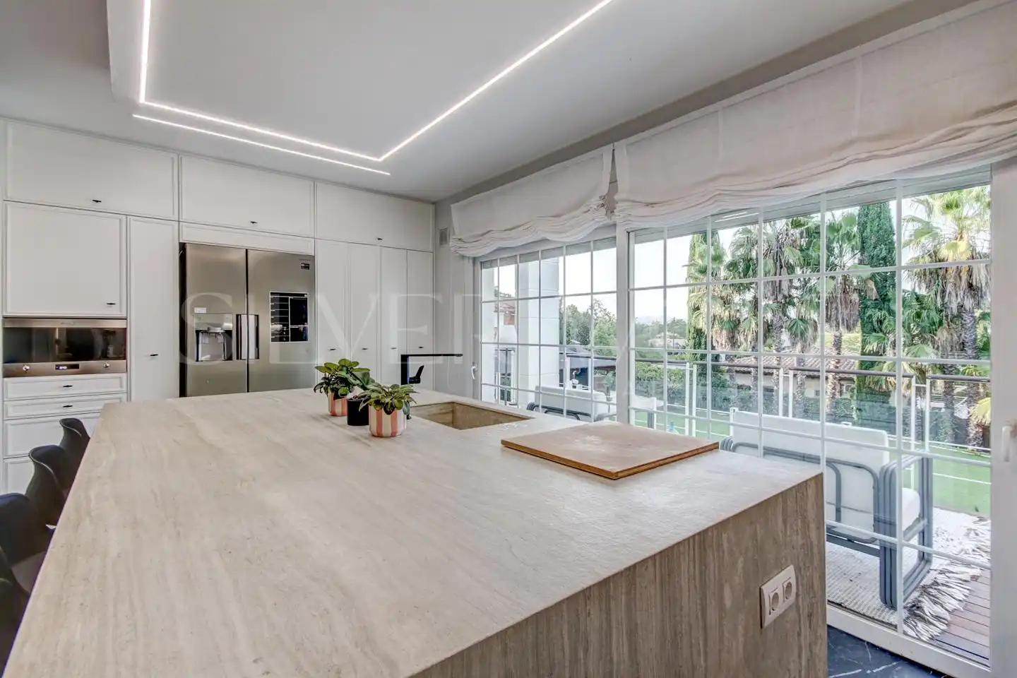 Kitchen of Houses for sale in Sant Cugat del Vallès  with Air Conditioner, Heating and Private garden